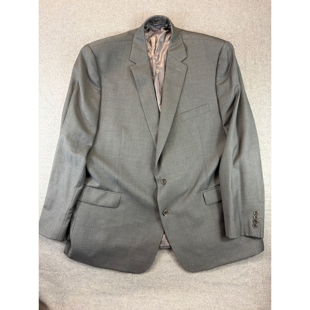 LRL Ralph Lauren Blazer Mens 50L Grey Wool Blend Two Button Suit‎ Jacket